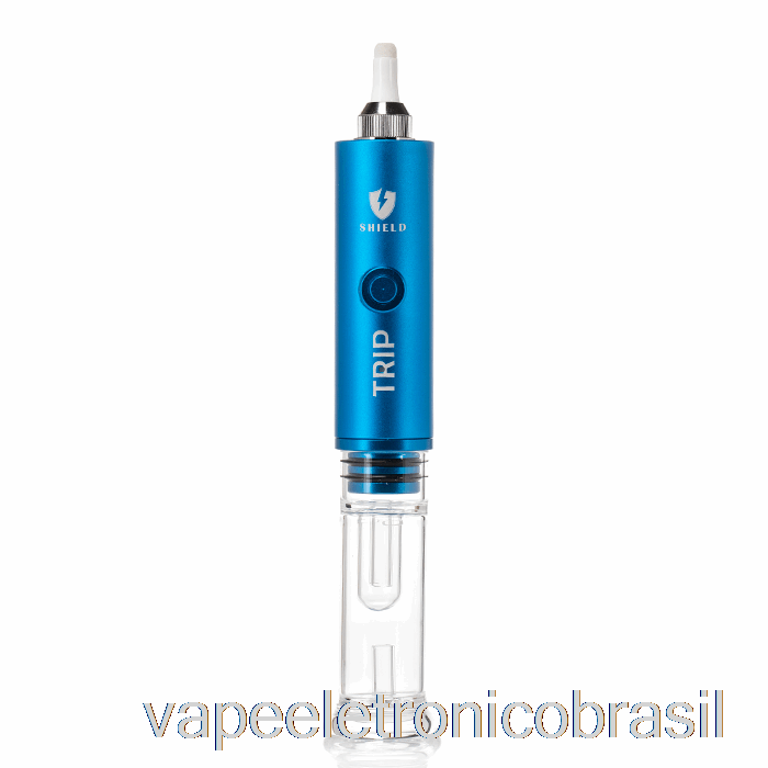 Vape Recarregável Shield Trip Kit Vaporizador Portátil Azul